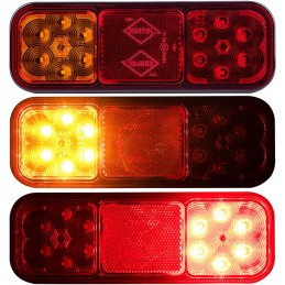 3 funkcijų galinis kombinuotas žibintas, horpol priekaba