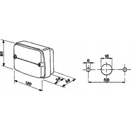 Kombinuotas galinis žibintas 120x80mm cobo 02394000 cobo