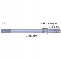 Kardaninio veleno masė 300 l508 1 3 8 z6 3611482m2