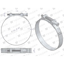 Spaustuvas gbs 175 187 spaustukas w1 plieninis