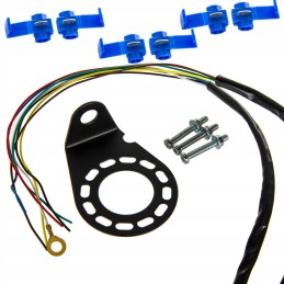 7 polių lizdas, diržai, traktoriaus atrama