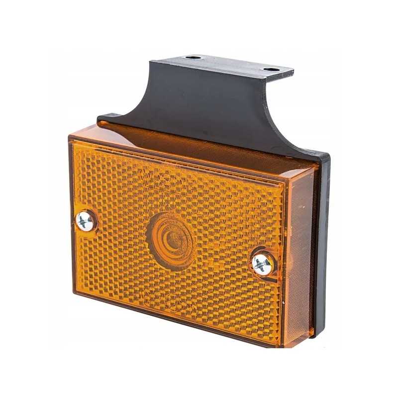 Stačiakampė gabaritinė lempa 12 24v, oranžinė