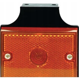 Stačiakampė gabaritinė lempa 12 24v, oranžinė