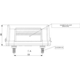 Valstybinio numerio lempa 5w tiesi