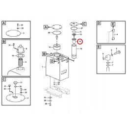Hidraulinis filtras volvo ec160b ec180b 14524761