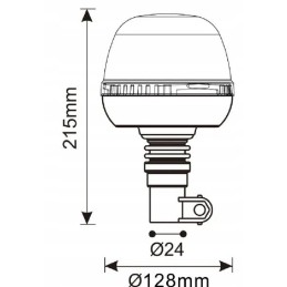 LED blykstė ant rankenos