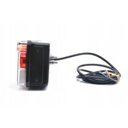 Kombinuotas galinis žibintas w170l 12 24v led ro mašina