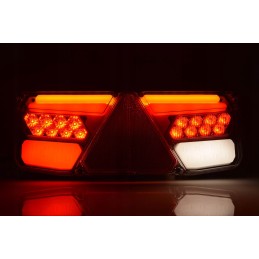 Kombinuotas galinis žibintas w170l 12 24v led ro mašina