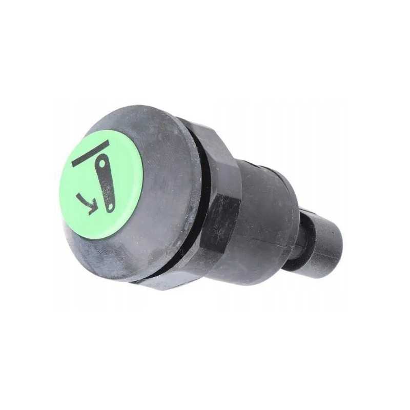 Apvalus žalias kėlimo mygtukas