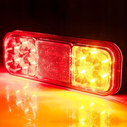 Kombinuotas galinis žibintas, 4 funkcijų, raudonas atšvaitas