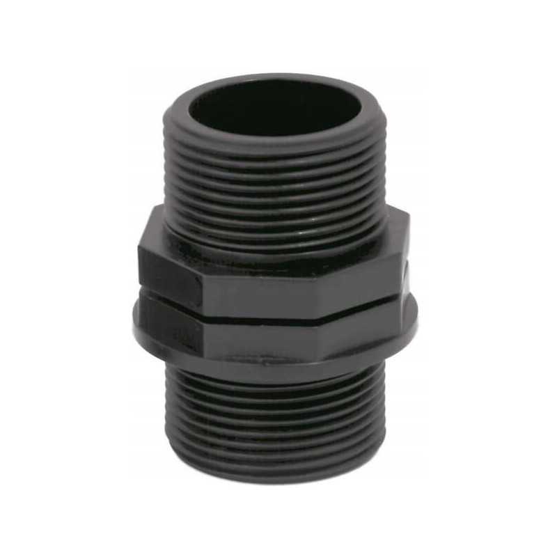 Dvigubas nipelis 1 1 4 išorinis sriegis išorinis sriegis