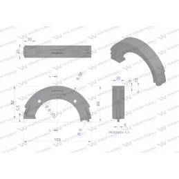 Parduota stabdžių kaladė 04378796 deutz warynski