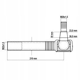 Strypo galo steyr 135700431008 m22x1 5 l 210