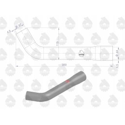 Viršutinis guminis kanalas sutvirtintas audiniu c 385 originalus