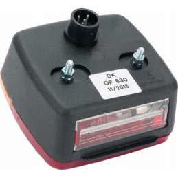 Galinė dešinė kvadratinė kombinuota lemputė 12v raudona