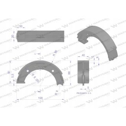 Parduota stabdžių kaladė 04380577 deutz warynski