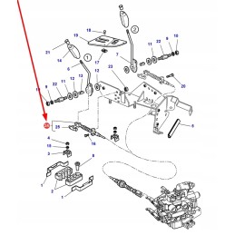 4351673m2 hidraulinės sistemos valdymo kabelis