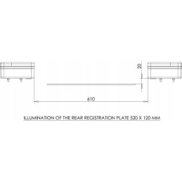 LED kvadratinis galinis žibintas 12 24v LA4002