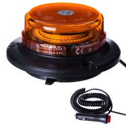 Maitinimo LED įspėjamoji lemputė 12v 24v su magnetu