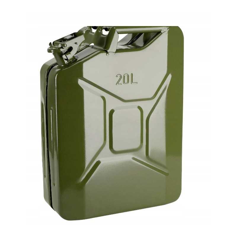 GMP 20l metalinis kanistras kurui, sertifikuota alyva