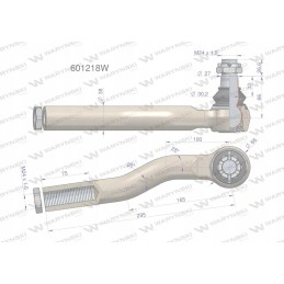 Šarnyrinis vairas Manitou 601218 Warynski