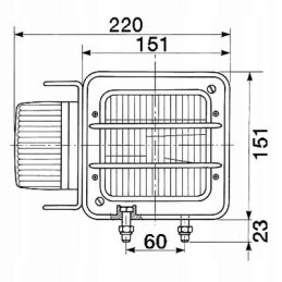 Dešinysis priekinis žibintas cobo įkroviklis manitou merlo