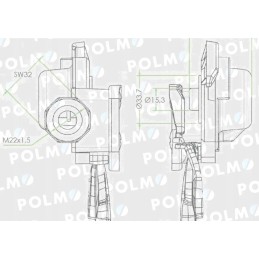 Oro vamzdžio jungtis su vožtuvu c 330 360 mi