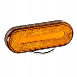 LED markerinė lempa 1224v 120x45mm e9 oranžinė