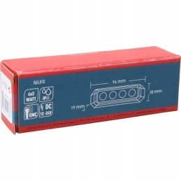 Halogeninė led įspėjamoji lemputė 4 led 12w 12 24v