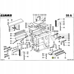 Claas Jaguar 9842901 pjovimo būgno dugno lakštas