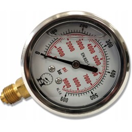Hidraulinis manometras 0 600 barų