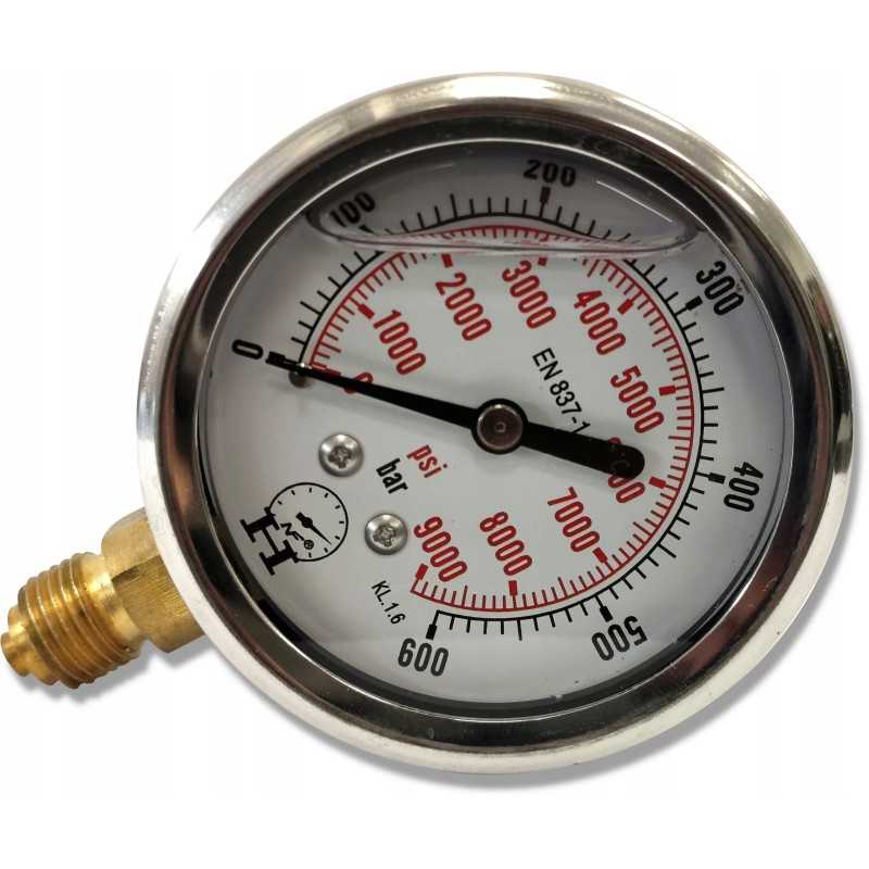Hidraulinis manometras 0 600 barų