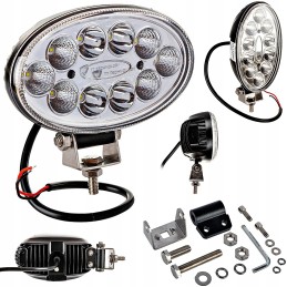 LED darbo lempa 10 30w ovali, 3 rankenos padėtys