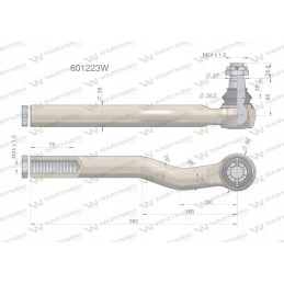 Vairo šarnyras Manitou 601223 Warynski