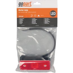 LED markerinė lempa 0 4 0 7w stačiakampė 12 24v birž