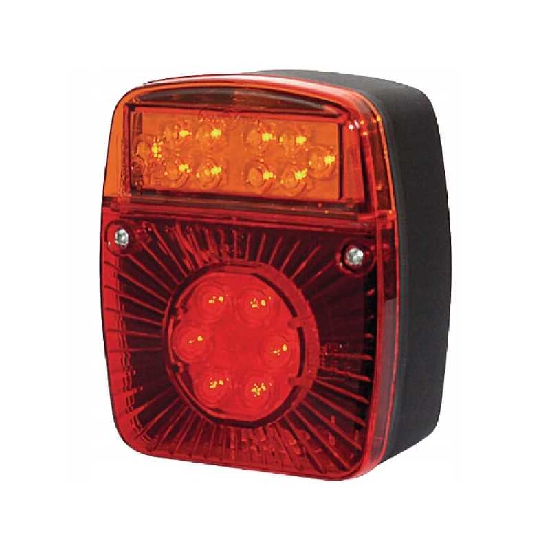 LED kvadratinis galinis žibintas 12 24v