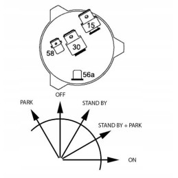 John Deere Deutz Fahr Case AL19890 uždegimo jungiklis