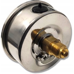 Slėgio matuoklis, manometras, 0 4 barai, galinė jungtis