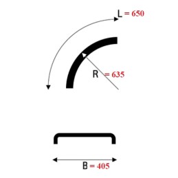 2x sparnas, rato arka, parlok 405x650mm ketvirtinis sunkvežimis