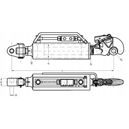Hidraulinė viršutinė jungtis, kategorija 3 cbm