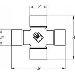 Skersinis velenas fi 32x89 0mm fi 36x106 0mm 2580 velenas