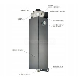 Alyvos bakas 3l komplektas 1 41 00 003 hidrolideris