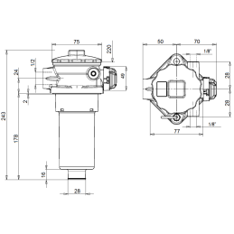 Alyvos bakas 3l komplektas 1 41 00 003 hidrolideris