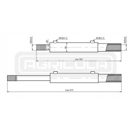 Vairo stiprintuvo cilindras c 360 taktų 150 hidrolideris