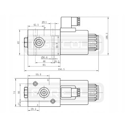 Elektrinis vožtuvas 3 2 hvc10 z5l 3 8 12v 50 l hidrolideris