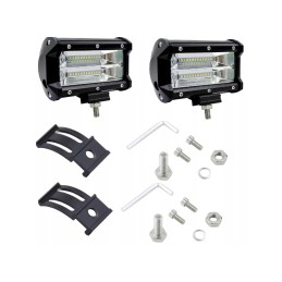 LED darbo lempa halogeninis prožektorius galingumas 72w 2 vnt