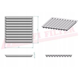 Salono filtro hifi filtras sc 80046 komplektas