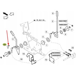 6005029104 rutulinis šarnyras, valdymo kabelis, jungtis