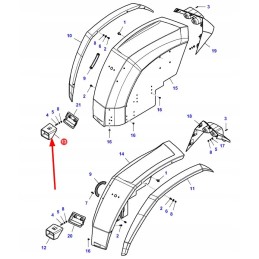 6295009m1 dešinysis indikatoriaus dangtelis
