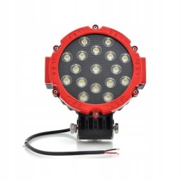 Raudona halogeninė darbo lempa 17led 12 24v 3825lm